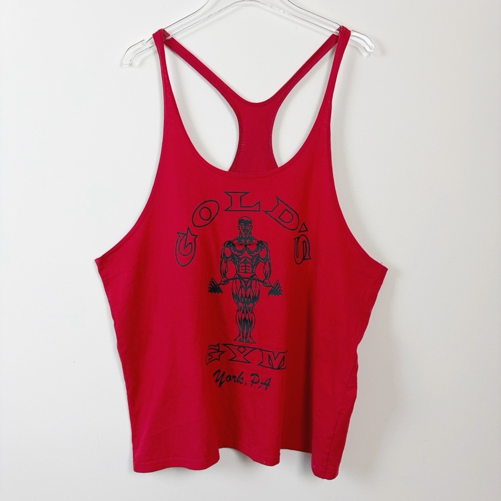 Vintage Golds Gym Tank Top Muscle Shirt Made In USA Size XL 80s 90s Style 1990s